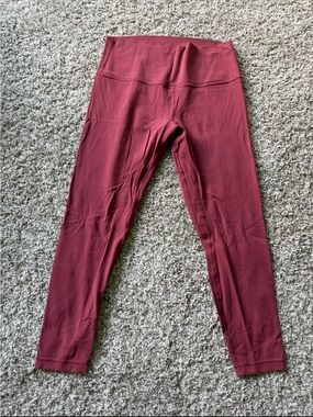 lululemon athletica Maroon High-Rise Leggings